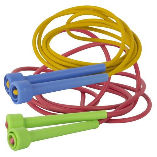 Скакалка MR-Sk320У978 цветная 32м d 5мм резпластикат пластик ручки мультиколор 368₽