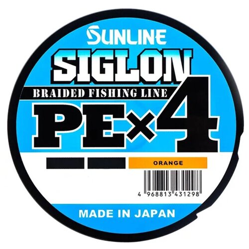 Шнур Sunline SIGLON PEx4 Orange 150m #0.3/5LB шнур sunline siglon pe x4 multicolor 200 m 1 5 25 lb 11 0kg