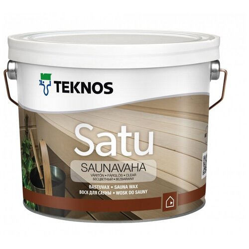 Воск для сауны Teknos Satu Saunavaha бесцветный 09 л 3102₽