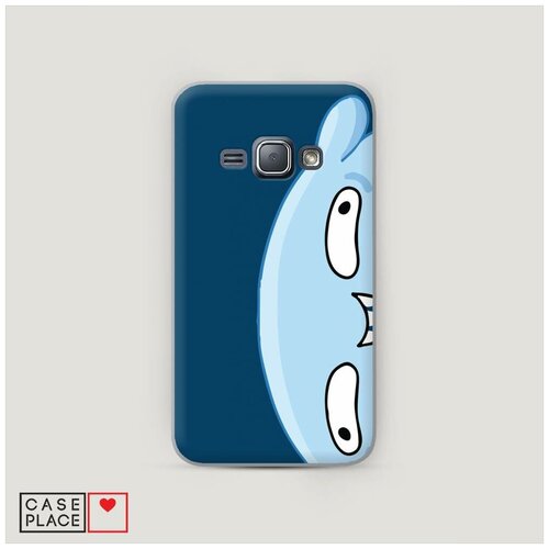 фото Чехол пластиковый samsung galaxy j1 подушка синий фон case place