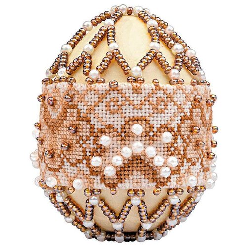 Набор для вышивания риолис Яйцо пасхальное Капучино 6.5х5 см