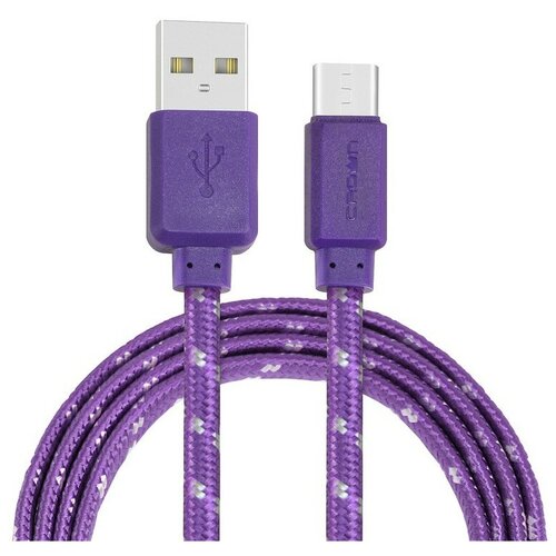 Кабель Crown USB - USB Type-C Cmcu-3052c violet Cmcu-3052c violet .