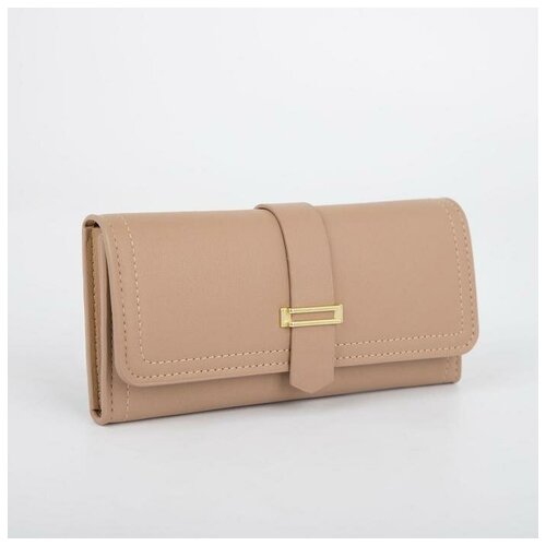 фото Кошелёк на кнопке, цвет бежевый нет бренда