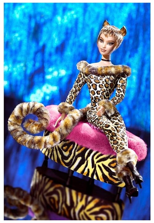 Кукла Барби коллекция Лаунж Китти леопард, Barbie Lounge Kitties Collection leopard