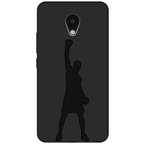 фото Матовый чехол hockey для meizu m5 / мейзу м5 с эффектом блика черный re:pa