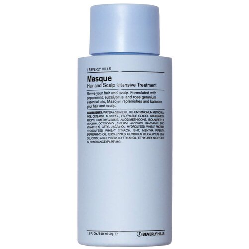 J Beverly Hills Маска Masque Hair & Scalp Intense Treatment глубокого увлажнения для волос и кожи головы, 340 мл, бутылка