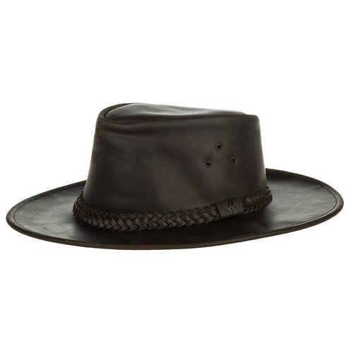 Шляпа ковбойская HERMAN AUSTRALIAN, размер 57 коричневого цвета