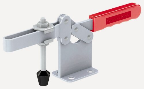 Изображение товара Зажим механический с горизонтальной ручкой GH-200-WLH, усилие 400 кг, прижим 110 мм, база 79 мм, шт