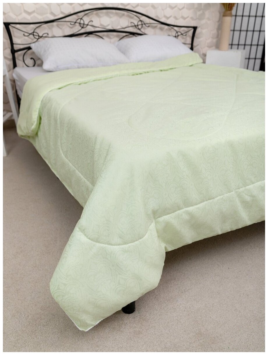 Одеяло демисезонное GREENHOME33 2 спальное "Бамбук" (тик) / искусcтвенный лебяжий пух / 175х210 см - фотография № 1