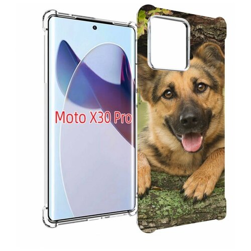 Чехол MyPads Собака-на-дереве для Motorola Moto X30 Pro задняя-панель-накладка-бампер