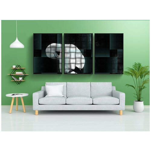 фото Набор модулных постеров для интерьера "графический, изобразительное искусство, абстрактный" 60x90 см. в тубусе, без рамки lotsprints