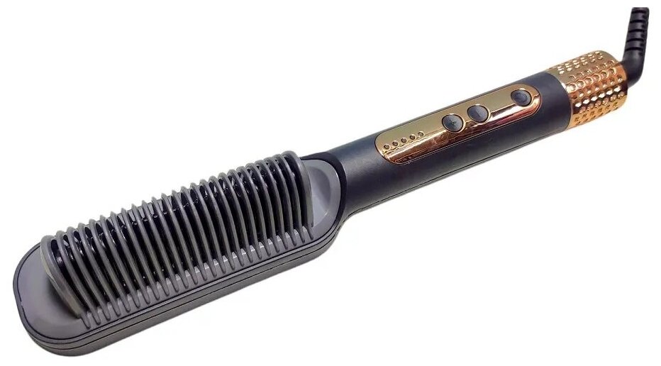 Выпрямитель для волос, Термощетка CRONIER CR-1019 ,черный - фотография № 2