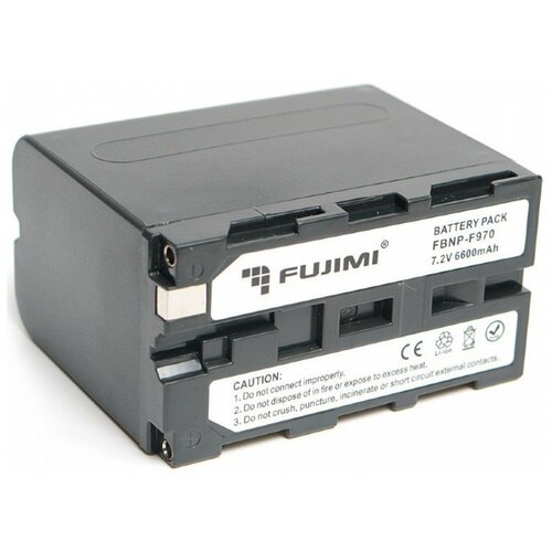 Аккумулятор Fujimi NP-F970 6600 mAh для видеокамер Sony/видеосвета аккумулятор fujimi fbnp f970