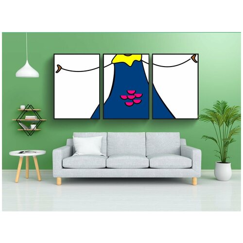 фото Набор модулных постеров для интерьера "счастливый, девочка, ребенок" 60x90 см. в тубусе, без рамки lotsprints