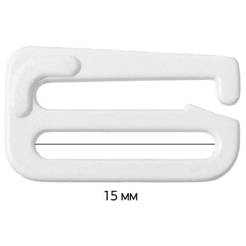 Крючок для бюстгальтера, 14,4 мм, цвет: 001 белый, 50 штук, арт. ARTA. F.2853 (количество товаров в комплекте: 50)