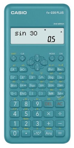 Калькулятор инженерный CASIO FX-220PLUS-2-S (155х78 мм), 181 функция, питание от батареи, сертифицирован для ЕГЭ, FX-220PLUS-2-S-