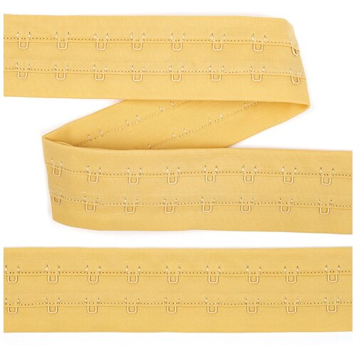 фото Крючки на ленте 2 ряда шир.40мм tby-82658 цв.бежевый уп. 45,7м tby tby.82658