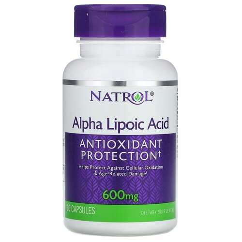 Капсулы Natrol Alpha Lipoic Acid 600 mg, 50 г, 600 мг, 30 шт.