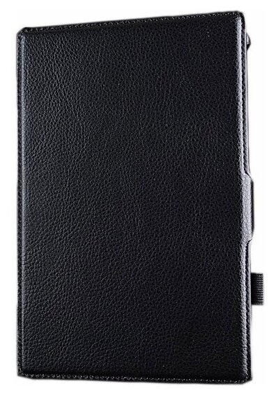 Чехол MyPads для планшета Asus ZenPad S 8.0 Z580CA/Z580C с мульти-подставкой и держателем для руки черный кожаный