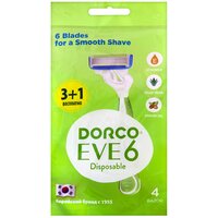 Dorco Eve 6 / Shai 6 бритвенный станок, 4 шт.