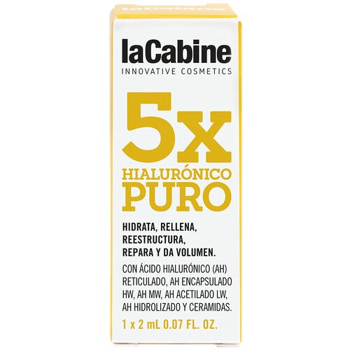 гк кр тон гк 2 беж розовый 50мл с виногр косточкой 5 LaCabine 5x Pure Hialuronic Комплекс из 5 видов гиалуроновой кислоты для лица, 2 мл