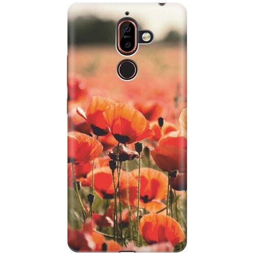 фото Re:pa накладка transparent для nokia 7 plus с принтом "маки"