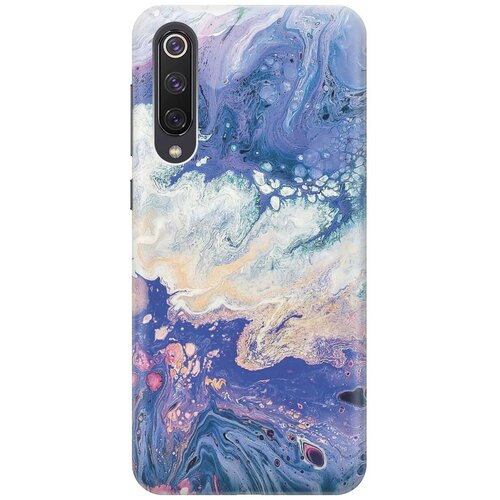 фото Gosso ультратонкий силиконовый чехол-накладка для xiaomi mi 9 se с принтом "фиолетовый мрамор"