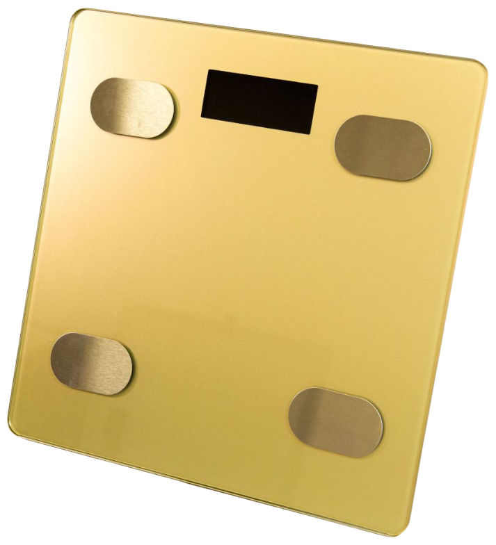 Умные напольные весы / Весы электронные для измерения массы тела и жира, золотой