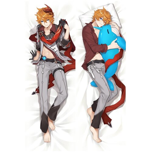 фото Брелок дакимакура мини тарталья "genshin impact" арт. m0173 dakimakura-anime