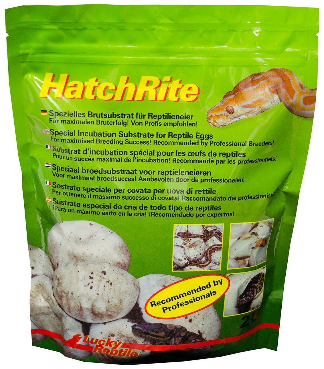 LUCKY REPTILE Субстрат для инкубации яиц рептилий "HatchRite", белый, 2л (Германия) - фото №5