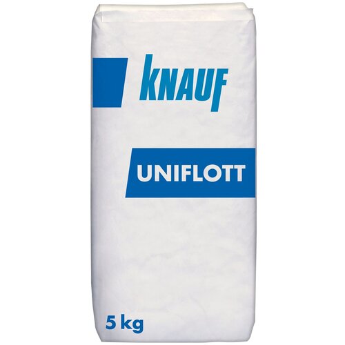 Шпатлевка KNAUF Унифлот, бело-серый, 5 кг шпатлевка knauf унифлот белый серый 25 кг