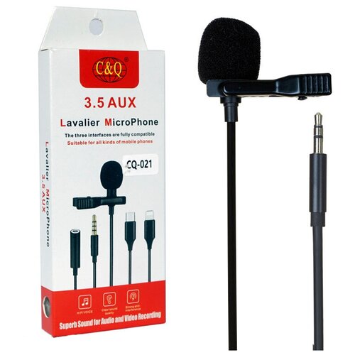 Микрофон петличный MRM CQ021 черный 65000₽