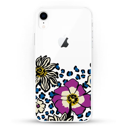 фото Силиконовый чехол цветы с узором на apple iphone xr andy & paul