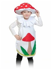 Карнавальный костюм «Гриб мухомор», текстиль, накидка, маска-шапочка, рост 98-122 см