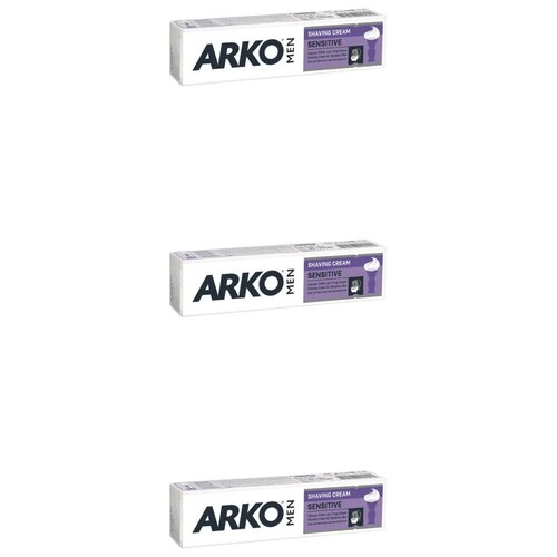 ARKO Крем для бритья, 65гр, SENSITIVE, C-287, 3 шт пена для бритья arko men sensitive для чувствительной кожи 200 мл