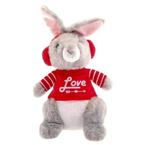 Мягкая игрушка «Кролик в наушниках» мужская футболка кролик в меховых наушниках 2xl синий