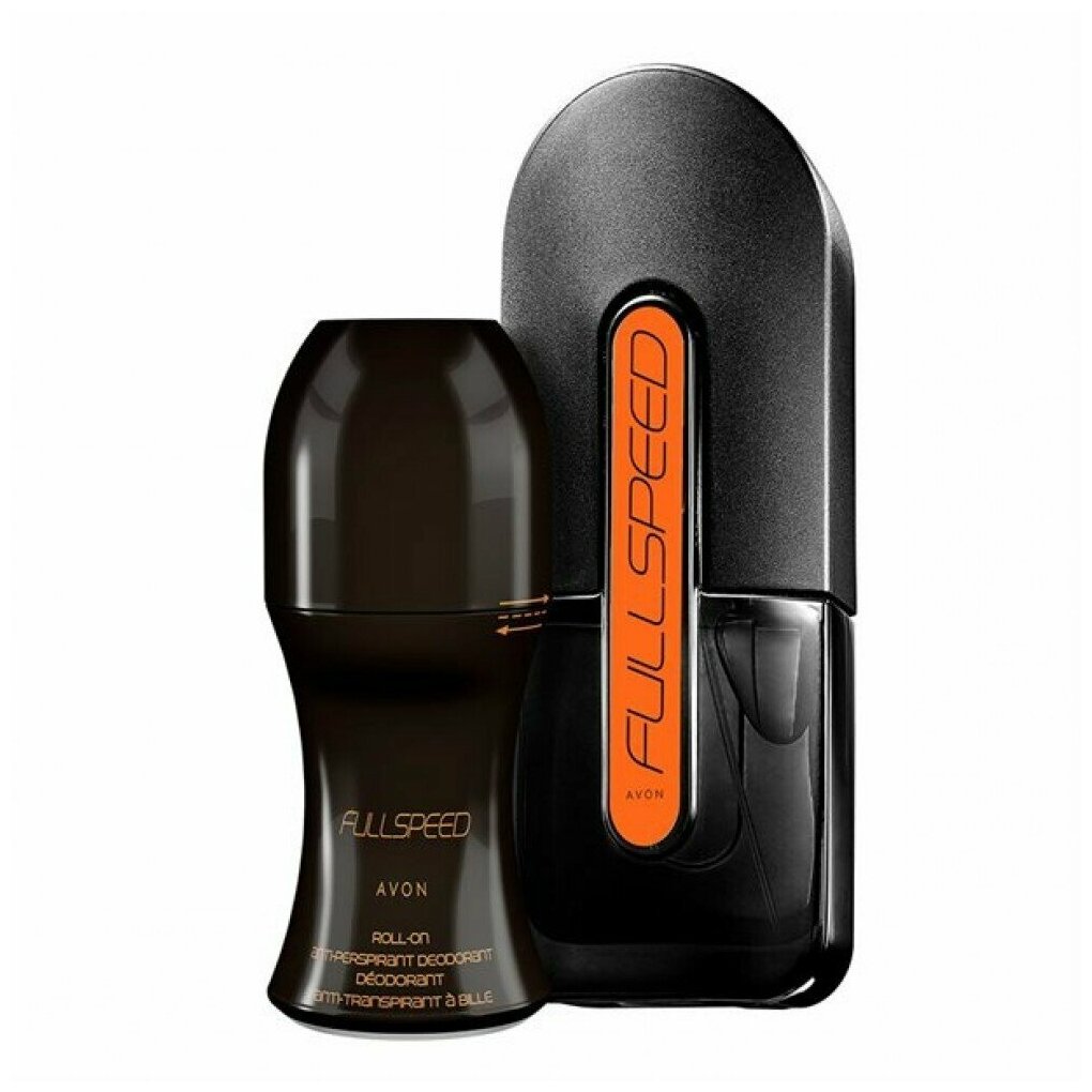 Парфюмерно-косметический набор "Full Speed для него" AVON. Туалетная вода Full Speed для него (75 мл) + Дезодорант с шариковым аппликатором (50 мл) — фото 1