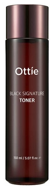 Премиальный тонер с муцином черной улитки Ottie Black Signature Toner, 150мл