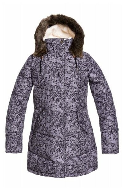 Куртка Roxy, размер XS, серый, фиолетовый