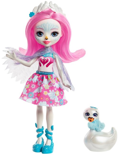 Кукла Enchantimals с питомцем FNH22 Саффи Лебедь и Пойзи