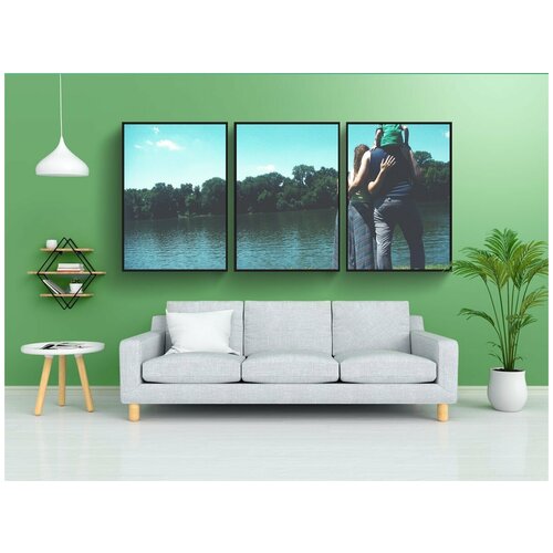 фото Набор модулных постеров для интерьера "ребенок, пара, дневного света" 60x90 см. в тубусе, без рамки lotsprints