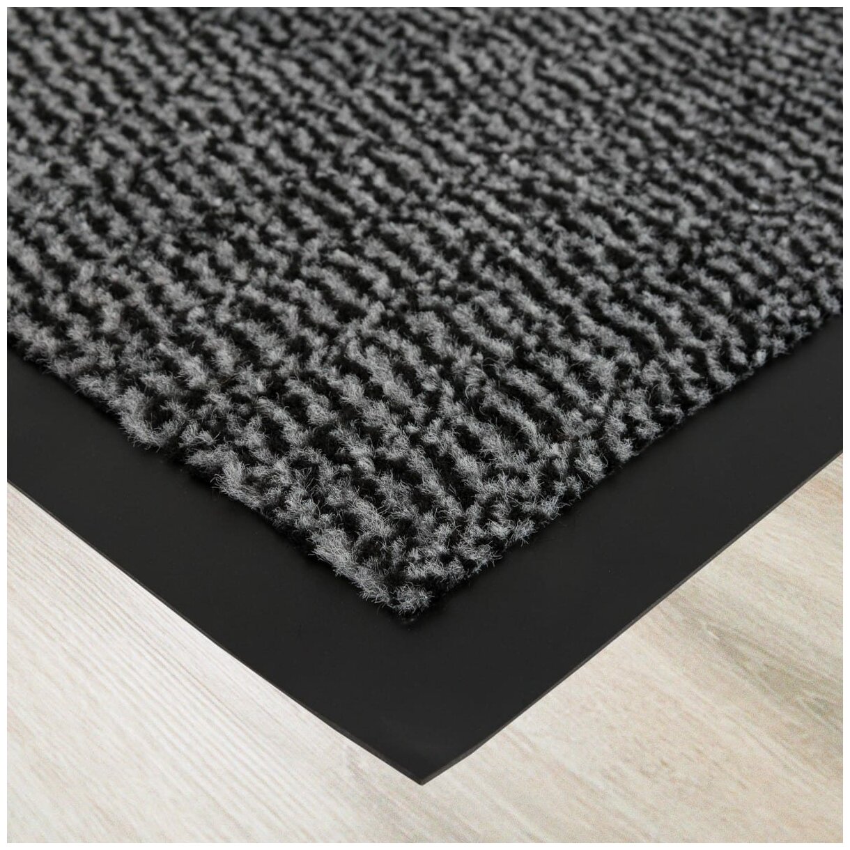 Коврик «Step» полипропилен 90x150 см цвет серый - фотография № 2