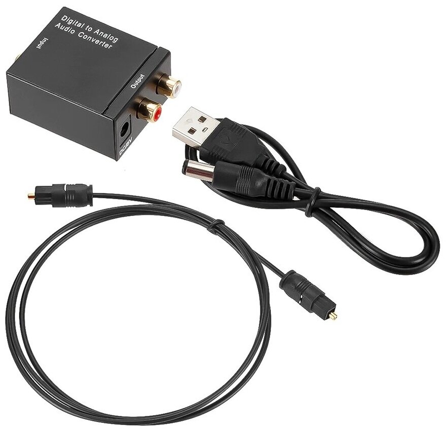 Цифро-аналоговый преобразователь PALMEXX Digital to Analog Audio Converter cut Toslink+Coaxial to RCA (тюльпаны)