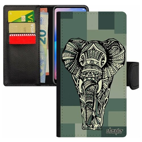 фото Чехол-книжка на телефон apple iphone 8, "слон" древний азиатский utaupia