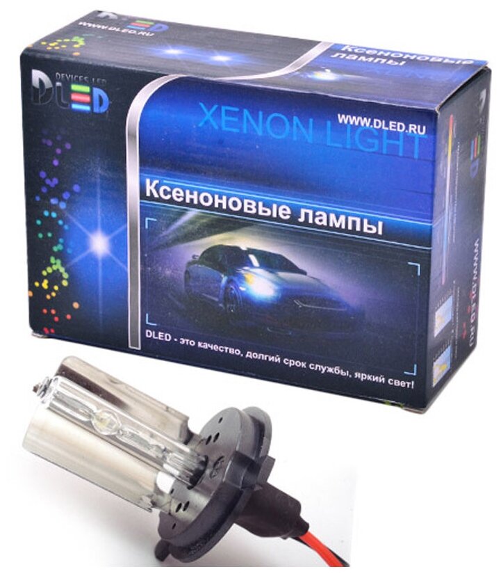 Ксеноновая лампа DLED H4S-L 6000K (2шт.)