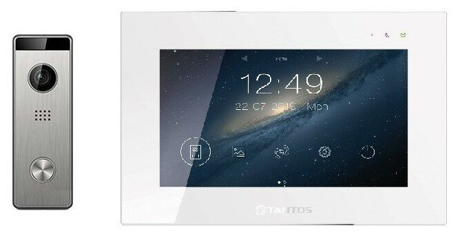 Комплект видеодомофона для дома Tantos Marilyn HD Wi-Fi IPS (white) и Triniti HD