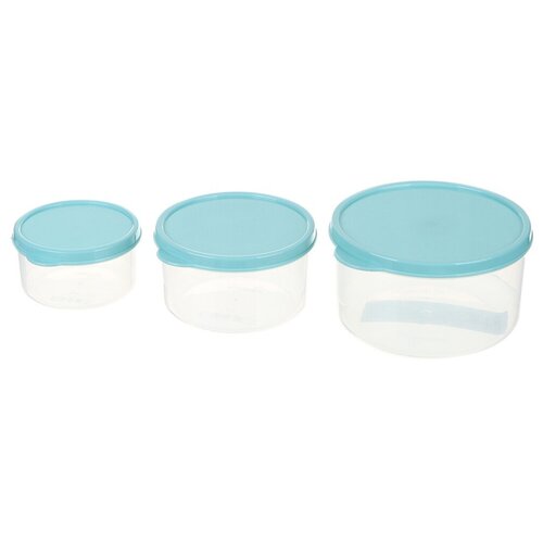 фото Набор контейнеров доляна 150/300/500ml 3шт 3637595