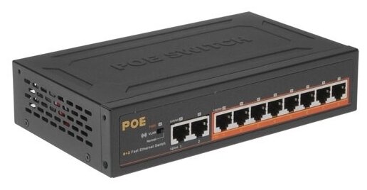 POE-коммутатор 8-канальный 2xRJ45 UPLINK POE-A 120Вт ORIENT SWP-5508POE2P PS