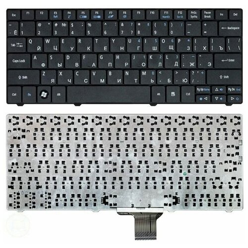 Клавиатура для ноутбука Acer Aspire One 721 722 751 751H 752 753 1410 AS1401 1551 1810 AS1810 1810T 1830TZ Travelmate 8172T черная 165000₽