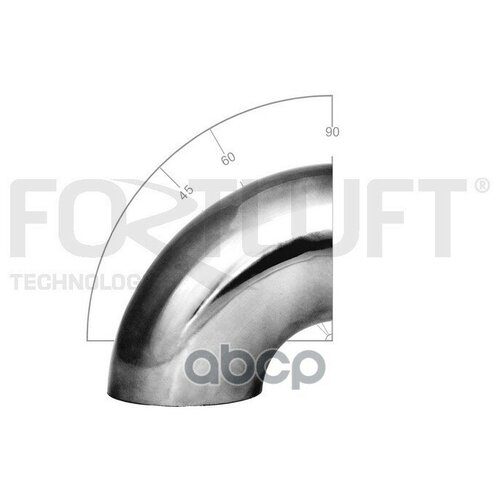 FORTLUFT EBP6390 Отвод из нержавеющей стали Ф63мм угол 90 град.